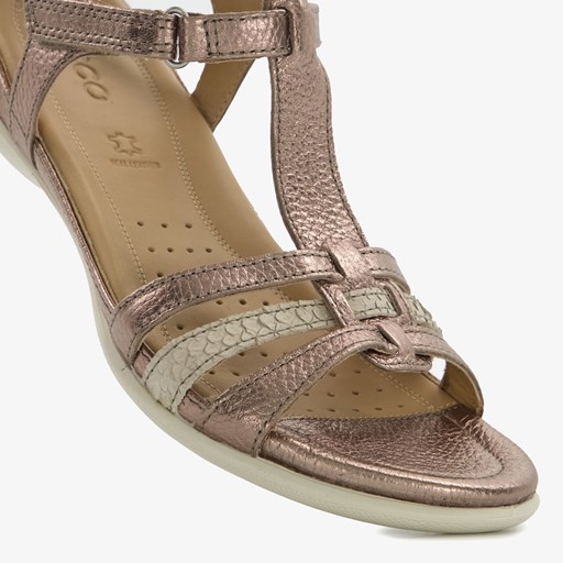 ECCO Flash leren dames sandalen goud