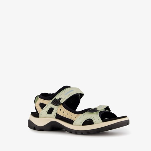 ECCO Offroad leren dames wandelsandalen beige