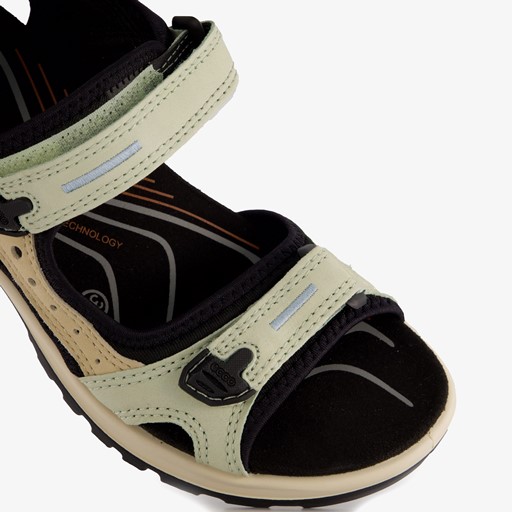 ECCO Offroad leren dames wandelsandalen beige