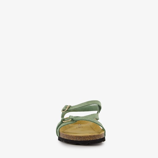 Leren dames sandalen groen