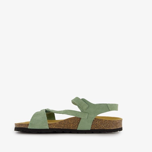 Leren dames sandalen groen