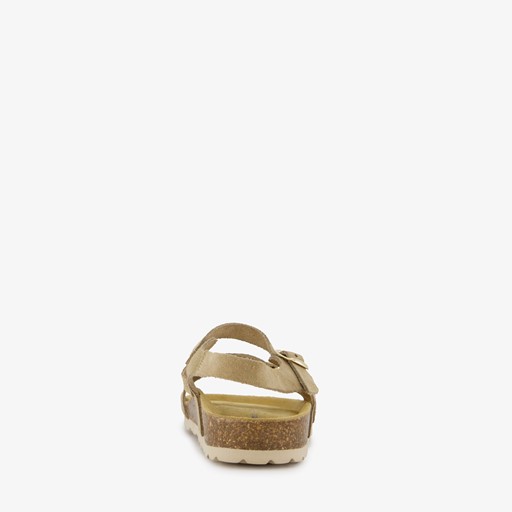 Leren dames sandalen beige