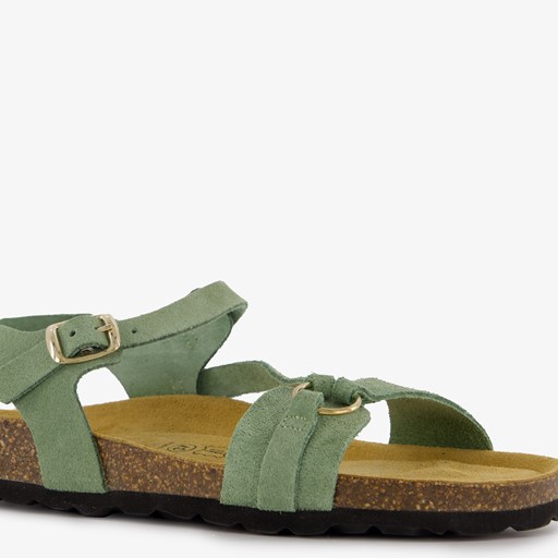 Leren dames sandalen groen