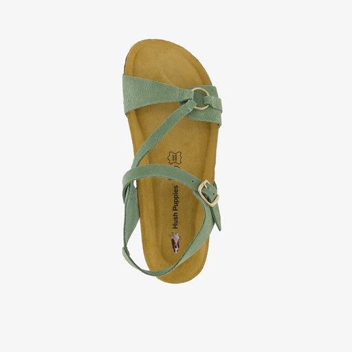 Leren dames sandalen groen