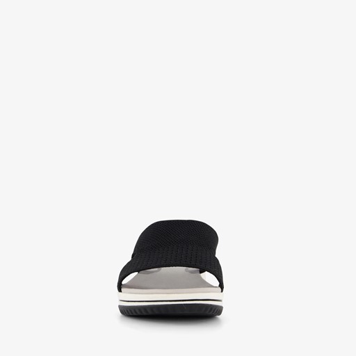 Dames slippers zwart wit