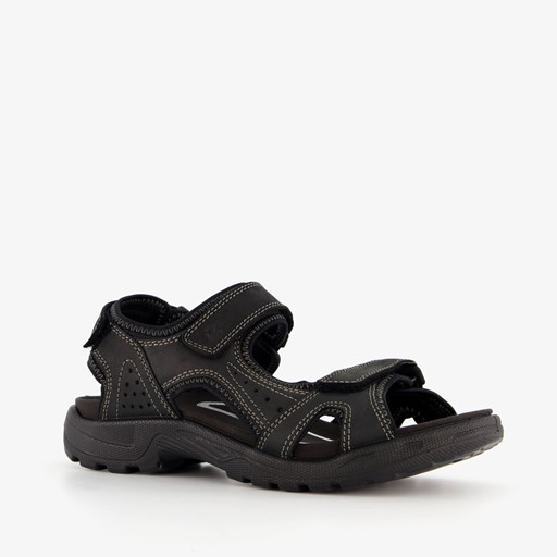 ECCO Onroads leren heren wandelsandalen zwart