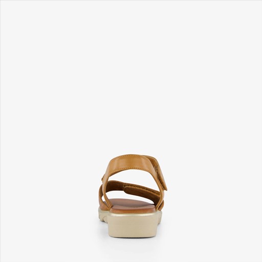 Dames sandalen cognac