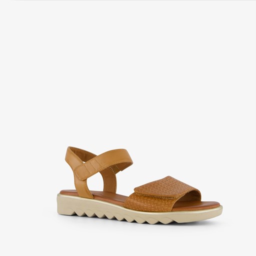 Dames sandalen cognac