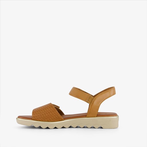 Dames sandalen cognac