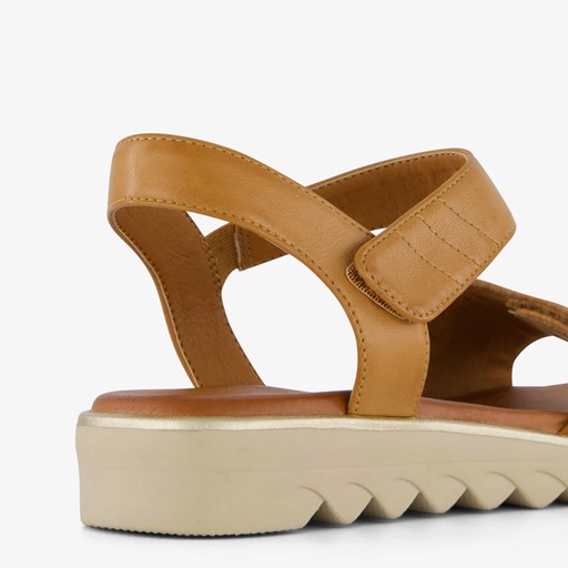 Dames sandalen cognac