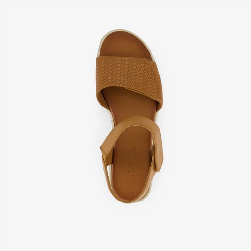 Dames sandalen cognac