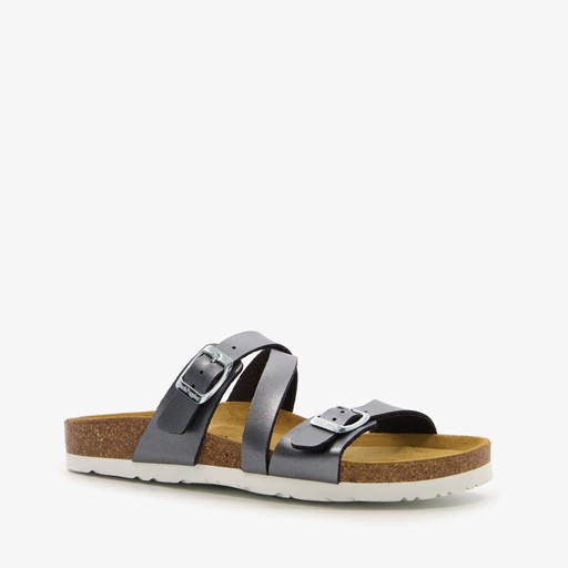 Dames bio slippers grijs