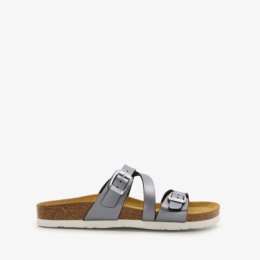 Dames bio slippers grijs