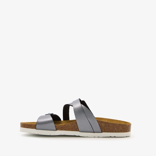 Dames bio slippers grijs