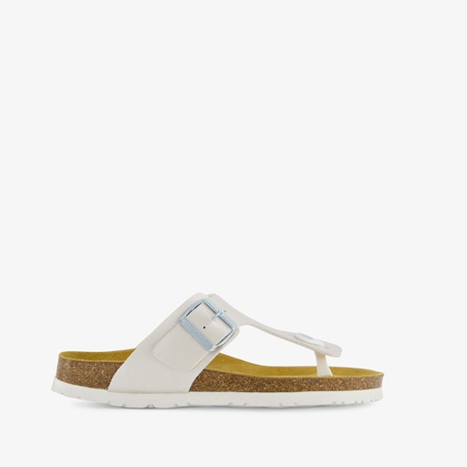Dames teenslippers wit