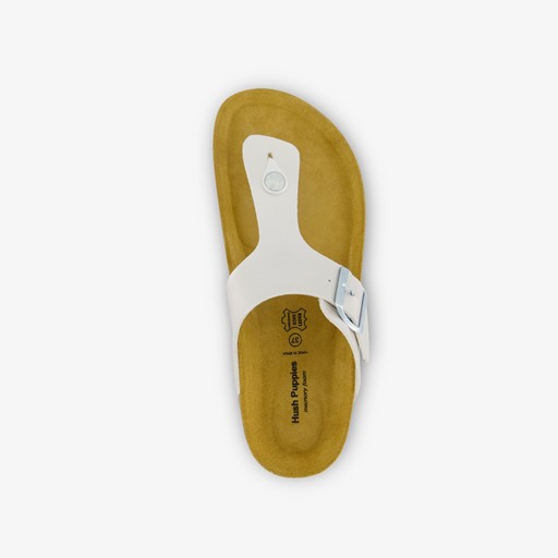Dames teenslippers wit