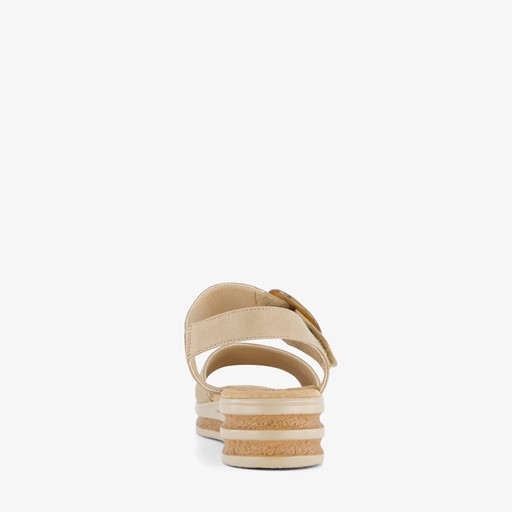 Dames sandalen beige bruin