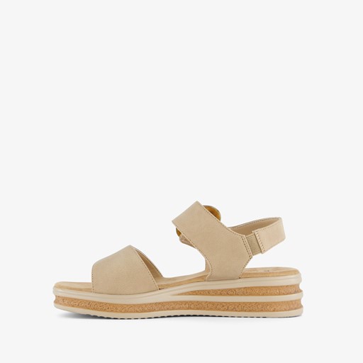 Dames sandalen beige bruin