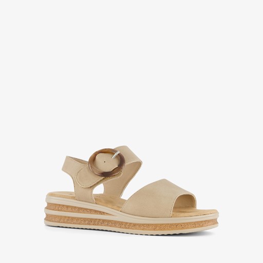 Dames sandalen beige bruin