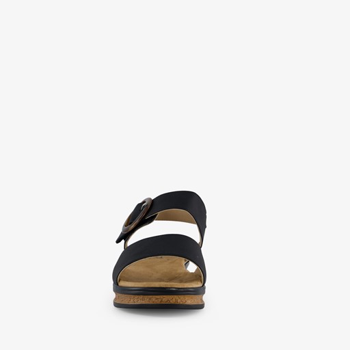 Dames sandalen zwart bruin
