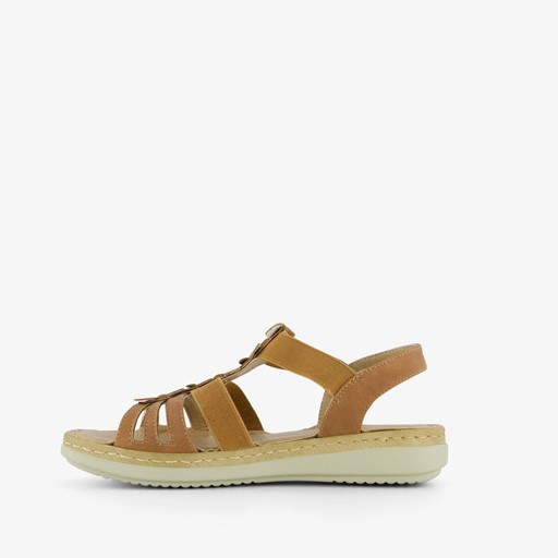 Dames sandalen cognac