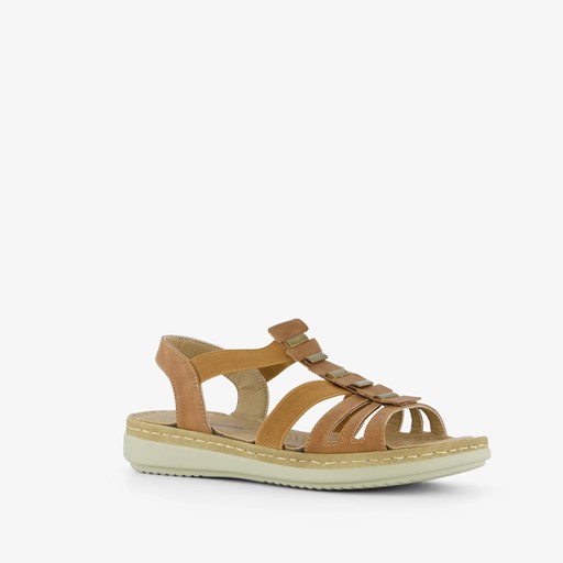 Dames sandalen cognac