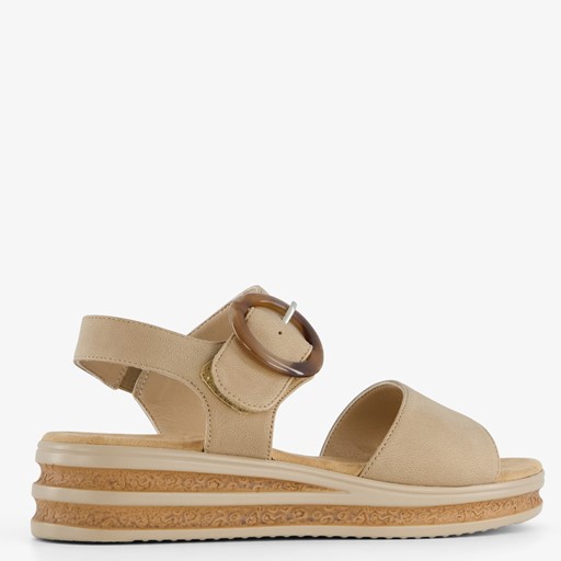 Dames sandalen beige bruin