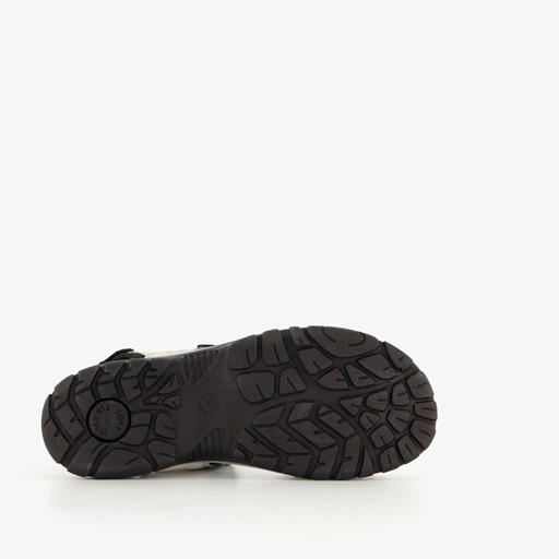 Leren dames sandalen beige roze