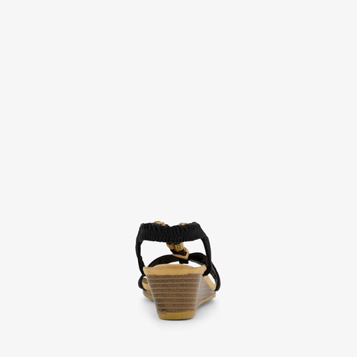Dames sandalen met lage sleehak