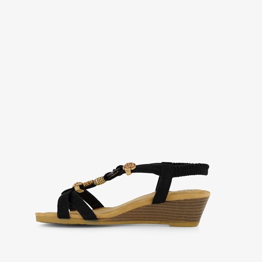 Dames sandalen met lage sleehak