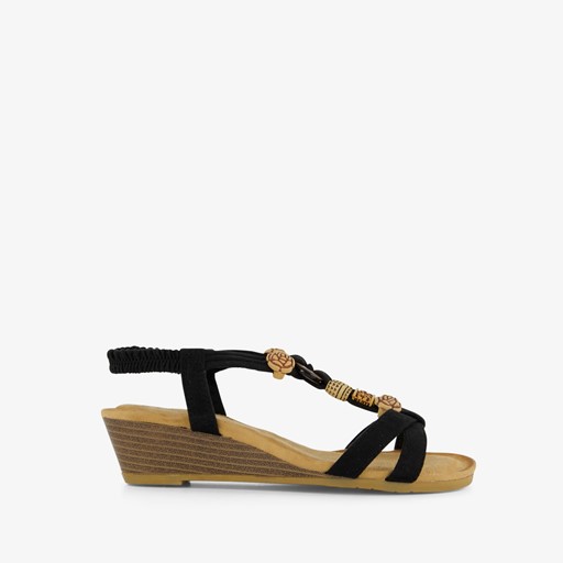 Dames sandalen met lage sleehak