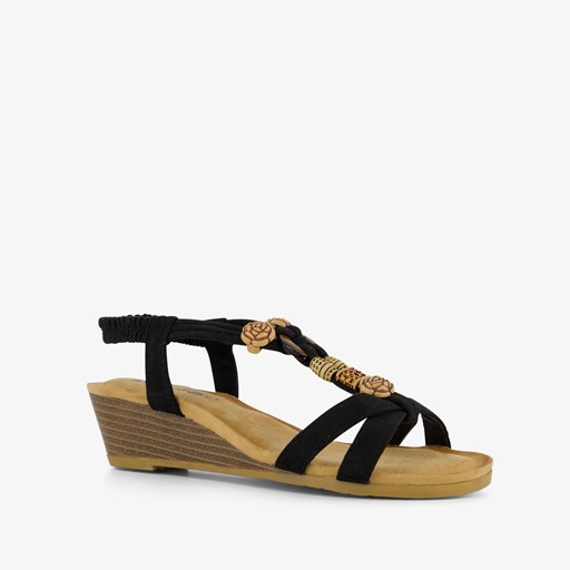 Dames sandalen met lage sleehak