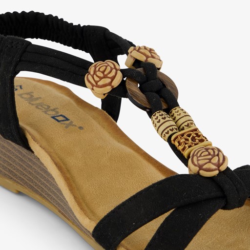 Dames sandalen met lage sleehak