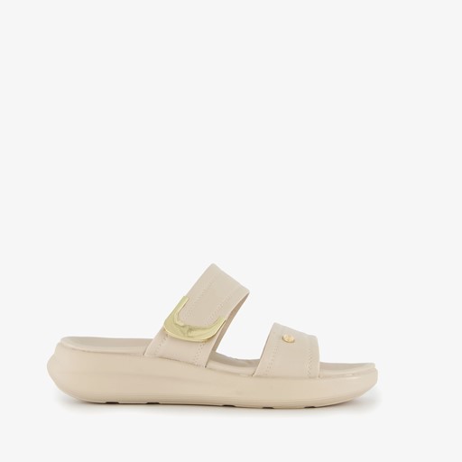 Dames slippers beige