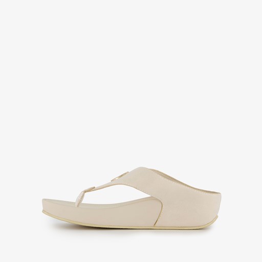 Dames teenslippers beige