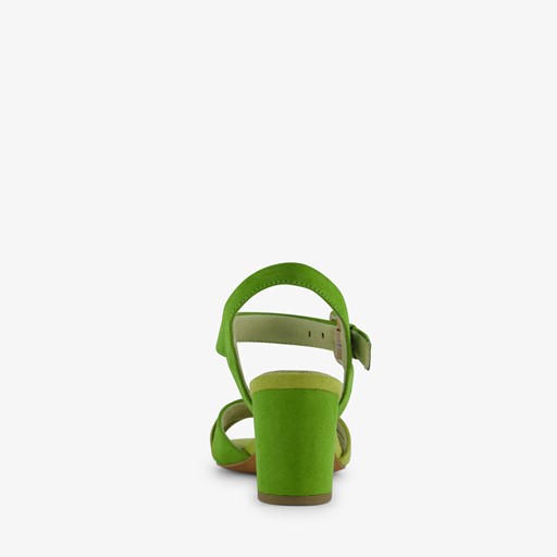 Dames sandalen met hak groen