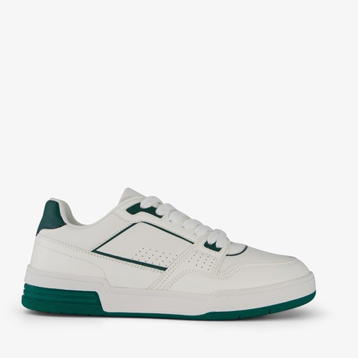 Heren sneakers wit groen