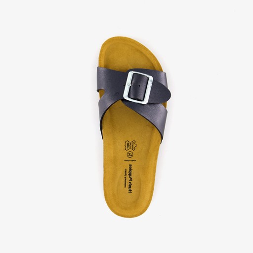 Dames bio slippers antraciet