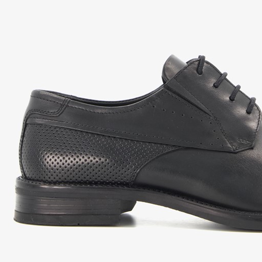 Leren heren veterschoenen zwart