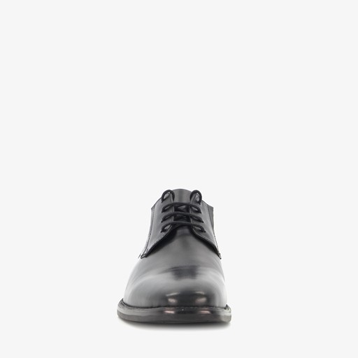 Leren heren veterschoenen zwart