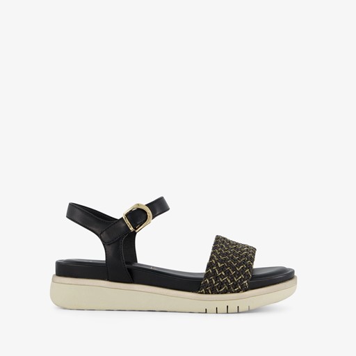 Dames sandalen met gouden details