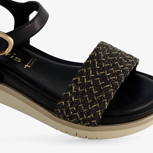 Dames sandalen met gouden details