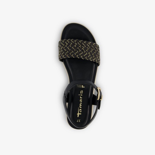 Dames sandalen met gouden details