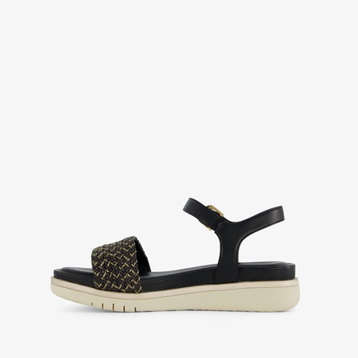 Dames sandalen met gouden details