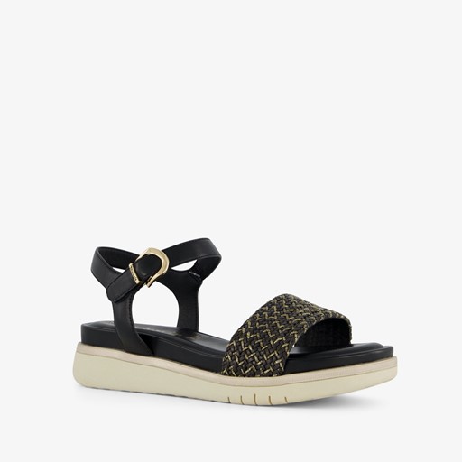 Dames sandalen met gouden details