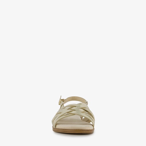 Metallic dames sandalen goud