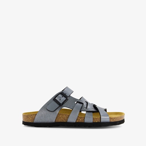 Dames bio slippers grijs