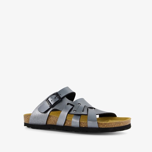 Dames bio slippers grijs