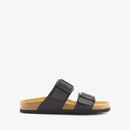 Dames bio slippers zwart