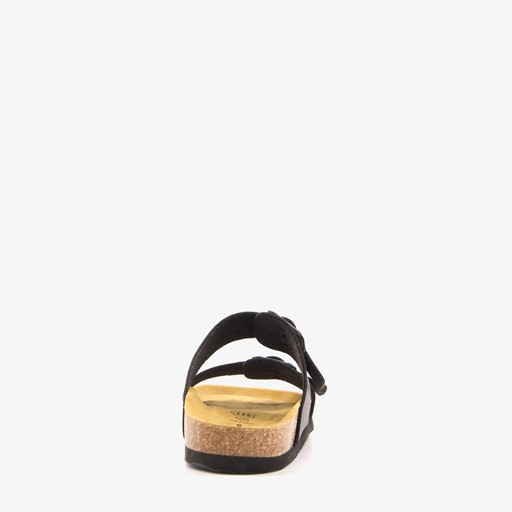 Dames bio slippers zwart